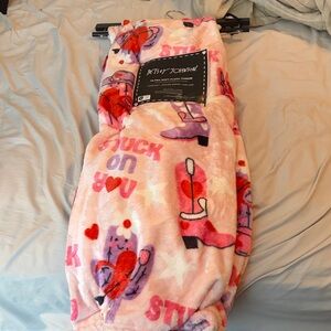 Betsey Johnson blanket stuck on you